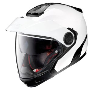 Nolan-n40-5-GT-N-com-blanco-sólido-casco-de-motorista-vista-lateral
